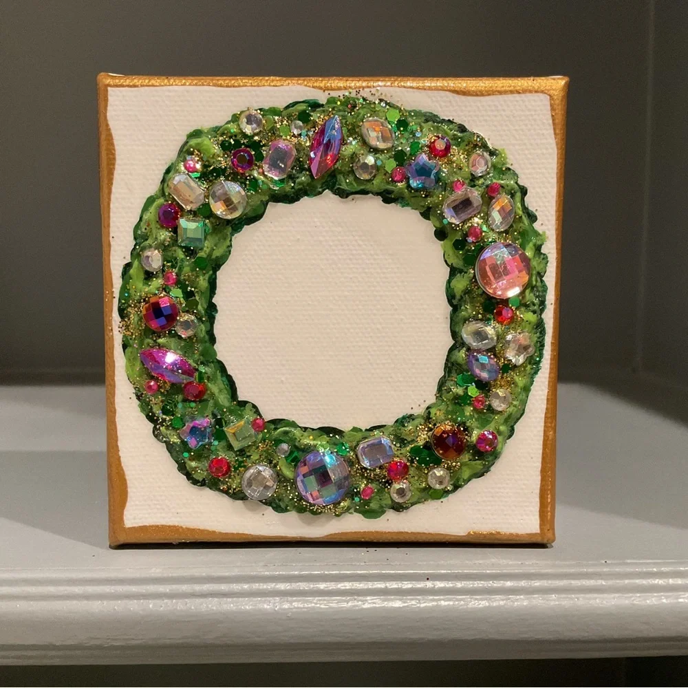 🔴JEWELED CHRISTMAS HOLIDAY WREATH🔴 - Picture 6 of 6